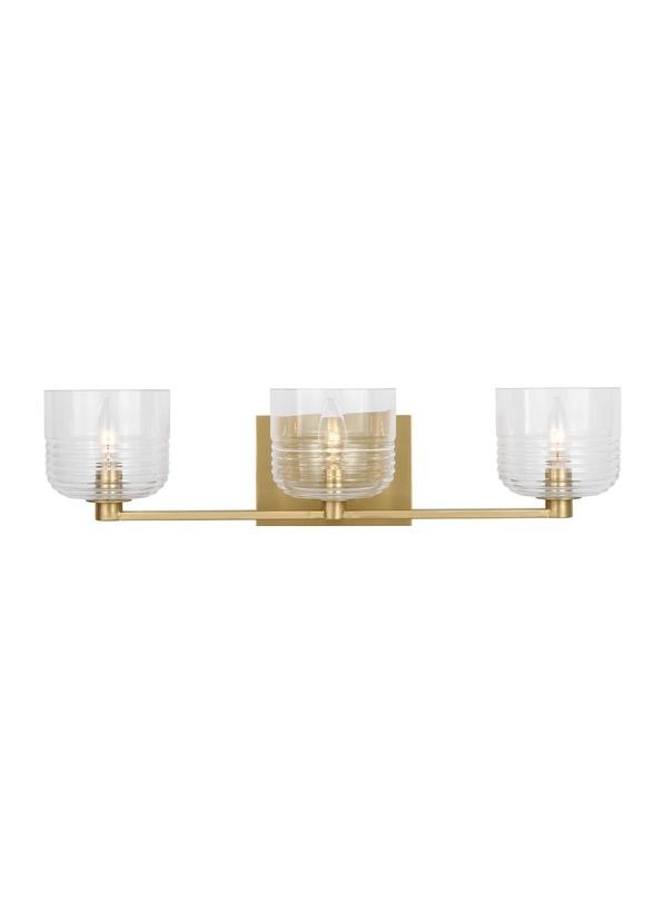 Visual Comfort Studio - DJV1113SB - Three Light Vanity - Lochdale - Satin Brass