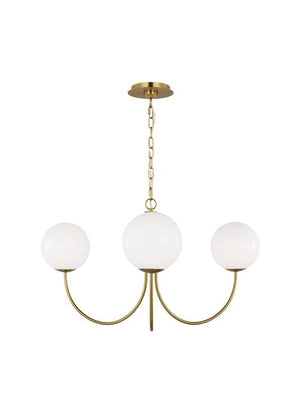 Visual Comfort Studio - KSC1133BBS - Three Light Chandelier - Noemie - Burnished Brass