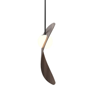 Accord Lighting - 1511.18 - One Light Pendant - Oyster - American Walnut