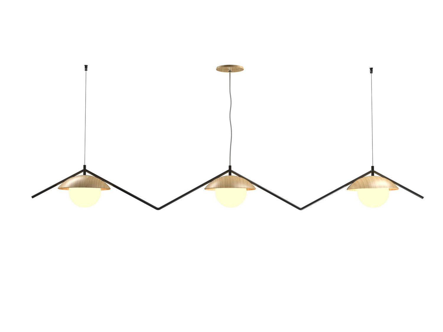 Accord Lighting - 1516.45 - Three Light Pendant - Oyster - Sand