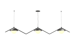 Accord Lighting - 1516.50 - Three Light Pendant - Oyster - Organic Grey