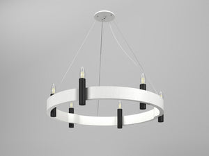 Accord Lighting - 1517.47 - Six Light Pendant - Flow - Organic White