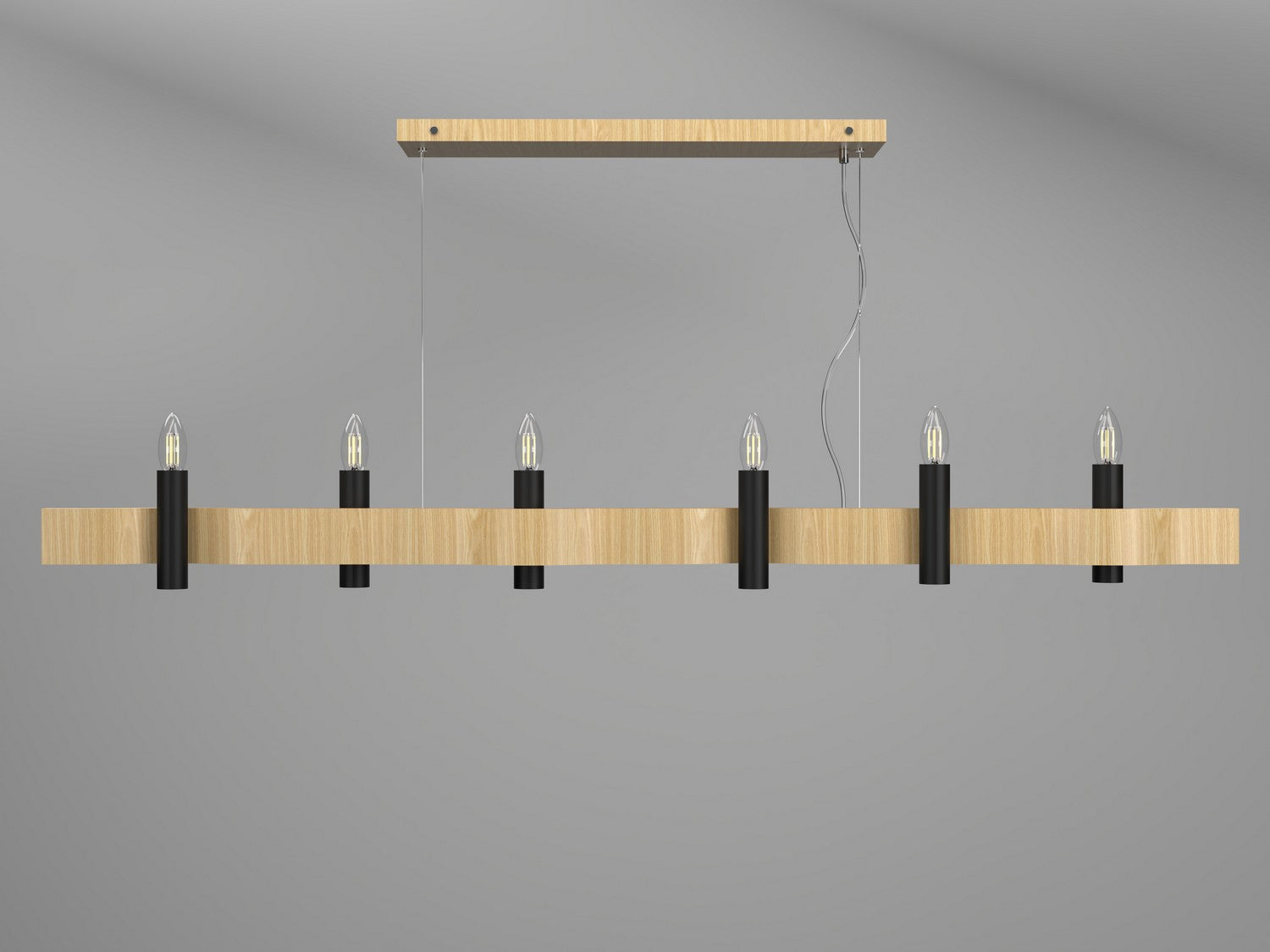 Accord Lighting - 1518.45 - Six Light Pendant - Flow - Sand