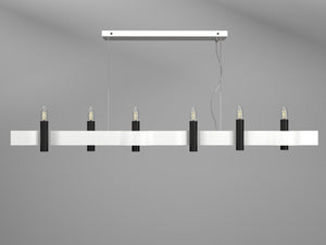 Accord Lighting - 1518.47 - Six Light Pendant - Flow - Organic White
