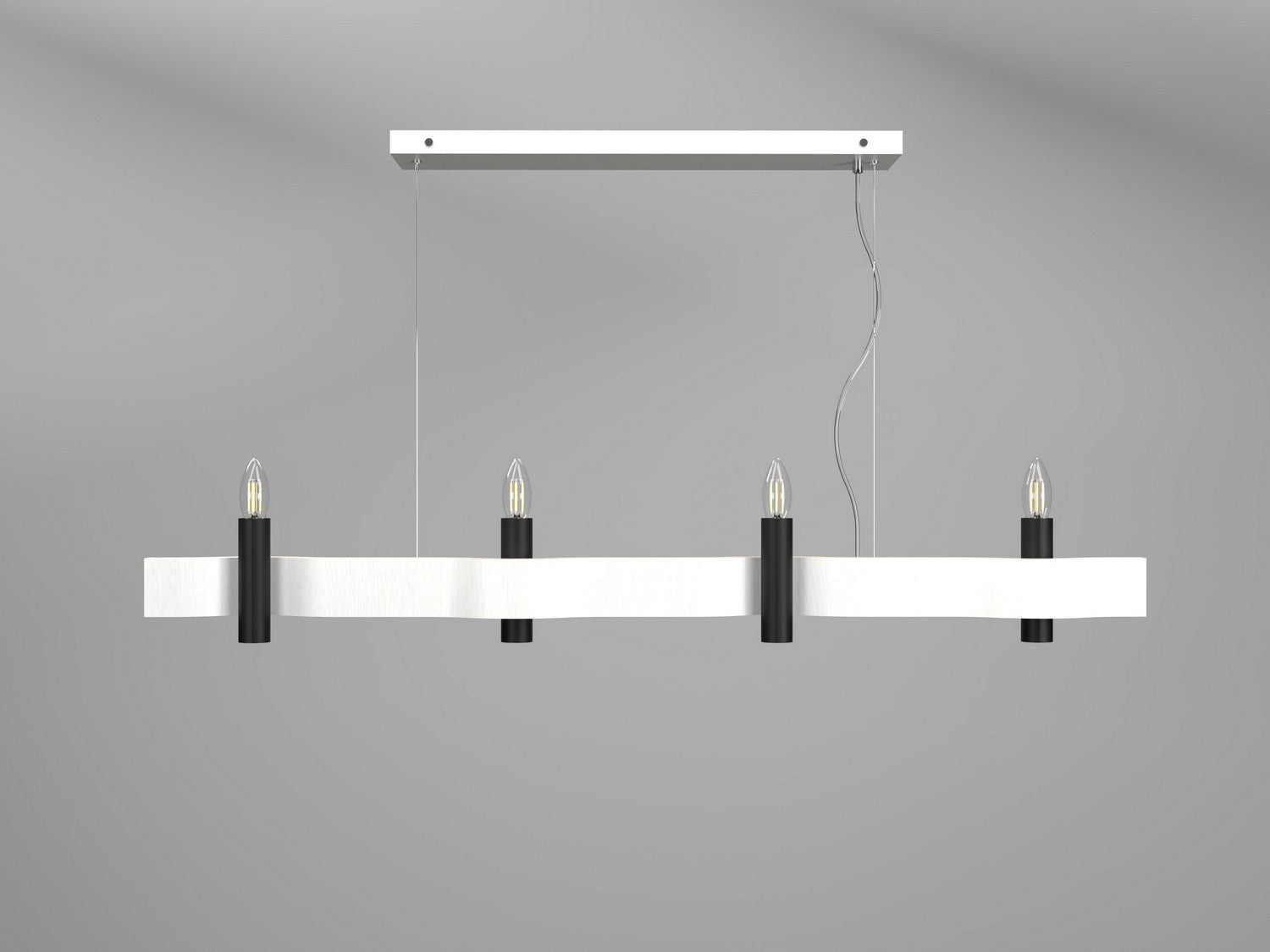 Accord Lighting - 1523.47 - Four Light Pendant - Flow - Organic White
