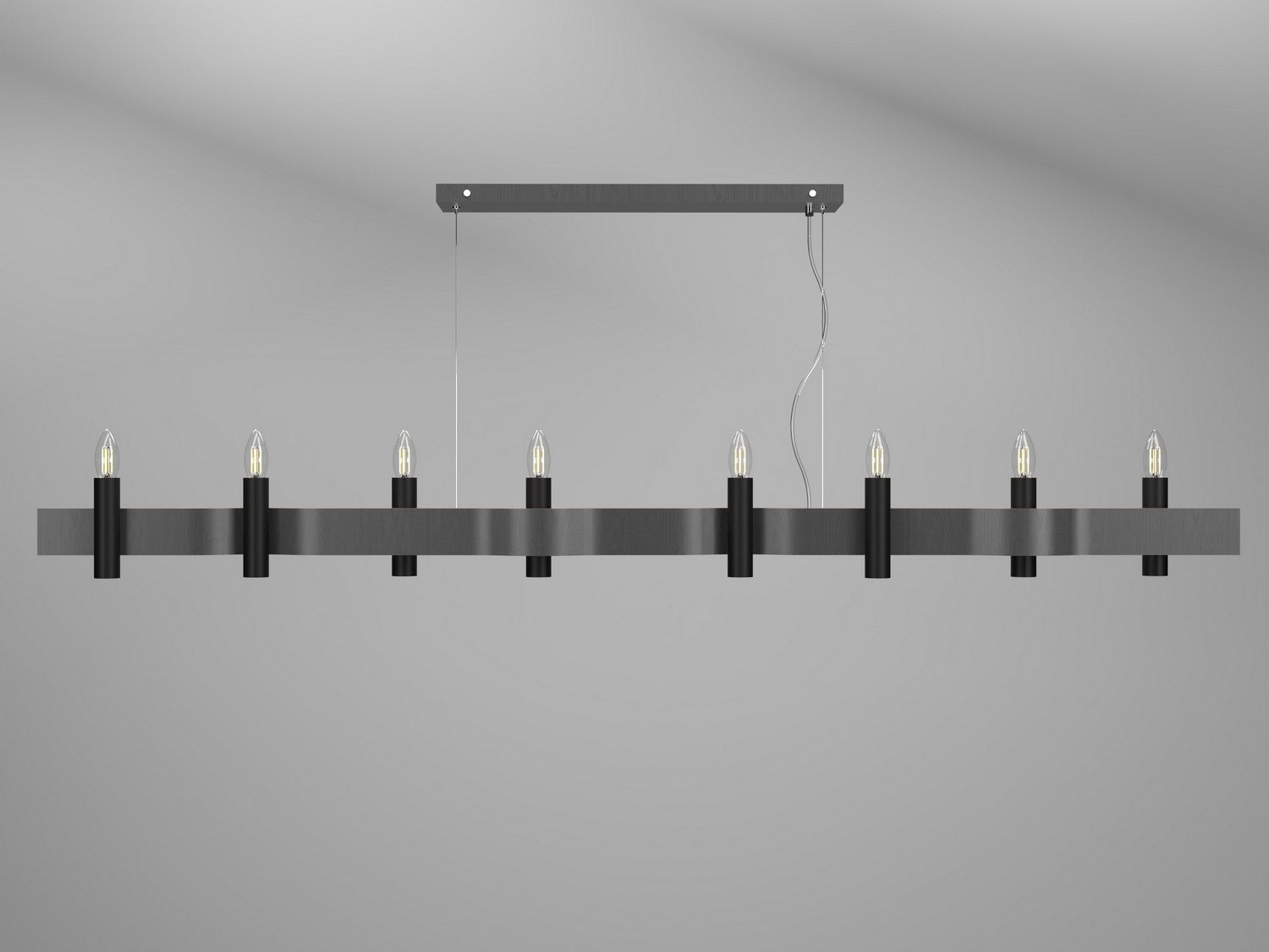 Accord Lighting - 1524.50 - Eight Light Pendant - Flow - Organic Grey
