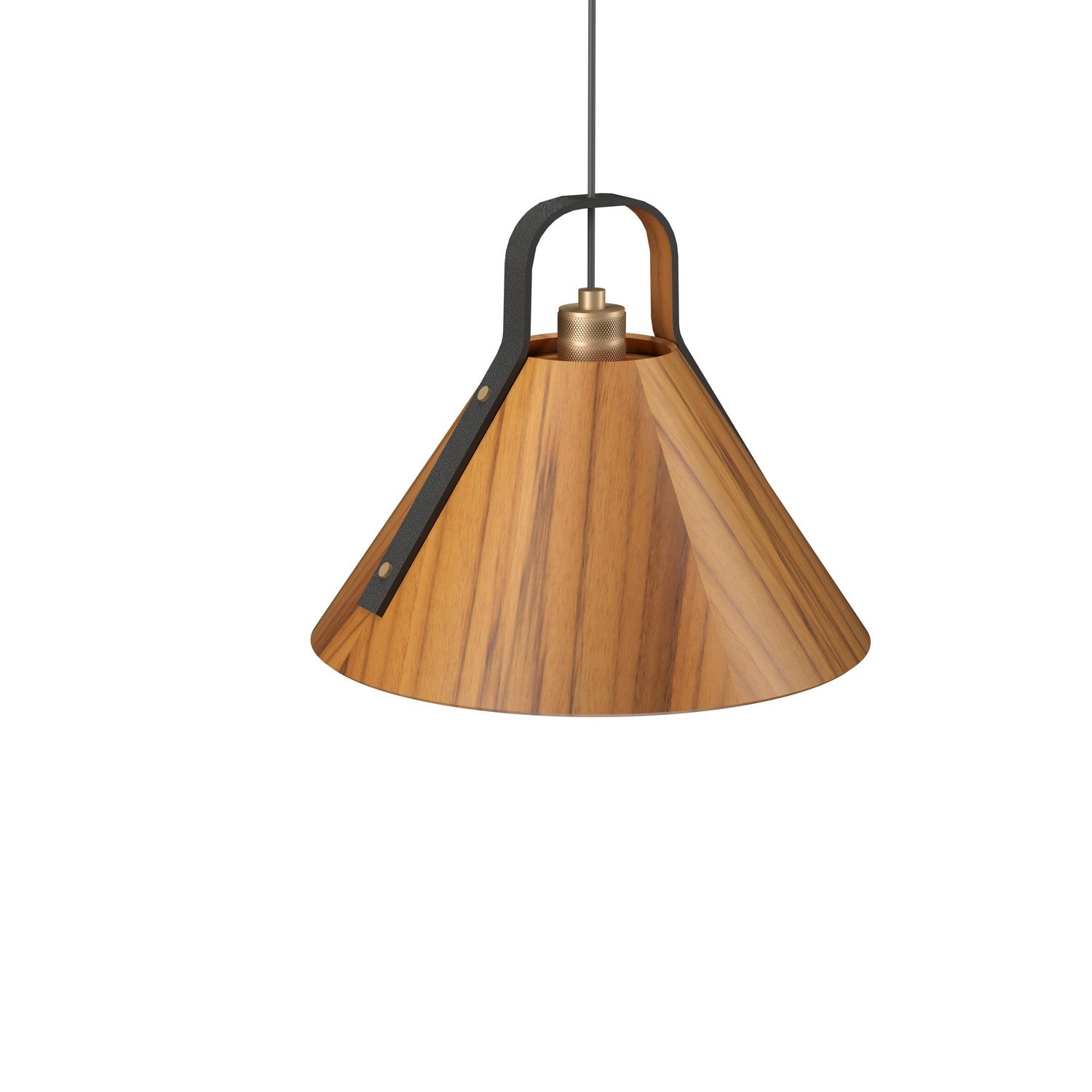 Accord Lighting - 1528.12 - One Light Pendant - Strap - Teak