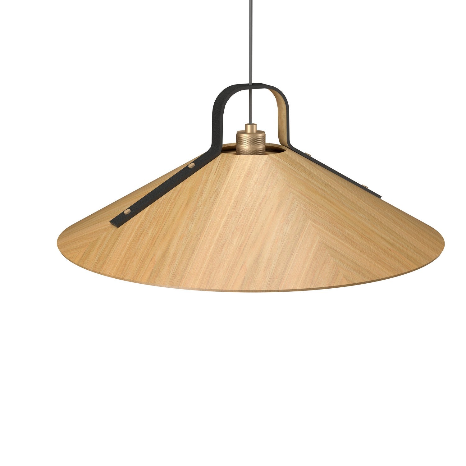 Accord Lighting - 1529.09 - One Light Pendant - Strap - Louro Freijo