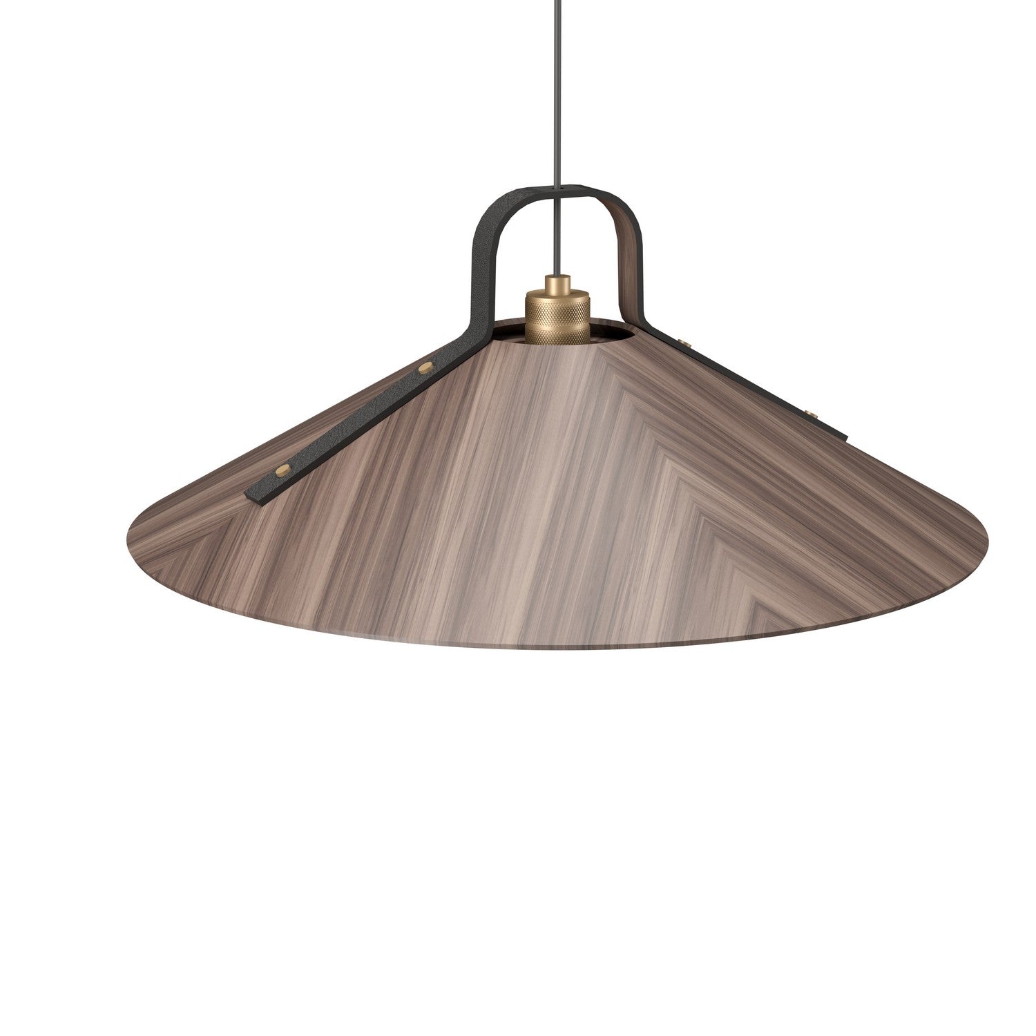 Accord Lighting - 1529.18 - One Light Pendant - Strap - American Walnut