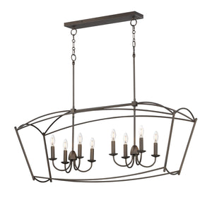 Maxim - 12169CHB - Eight Light Linear Pendant - Plumette - Chestnut Bronze