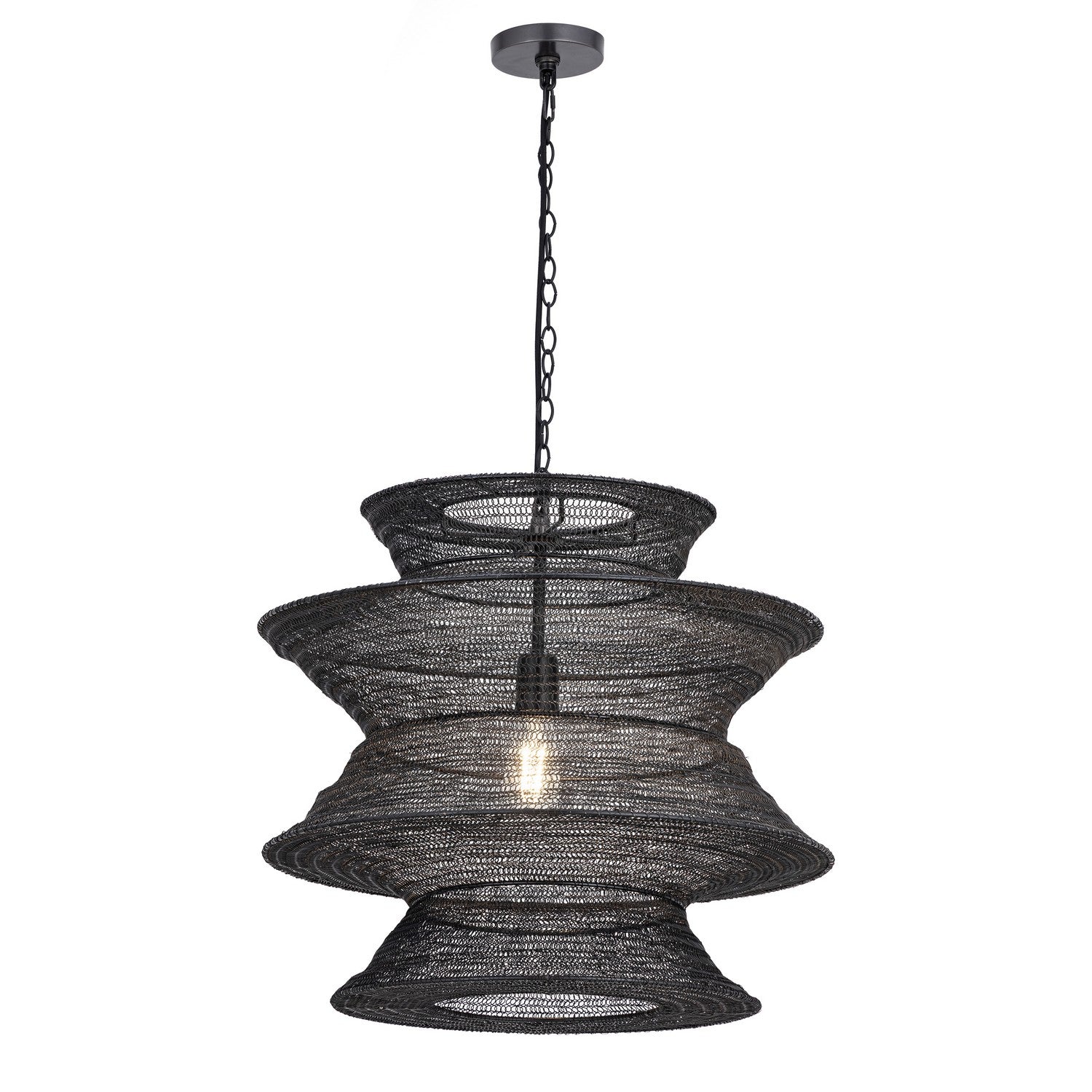 Maxim - 14932BK - One Light Pendant - Krabi - Black