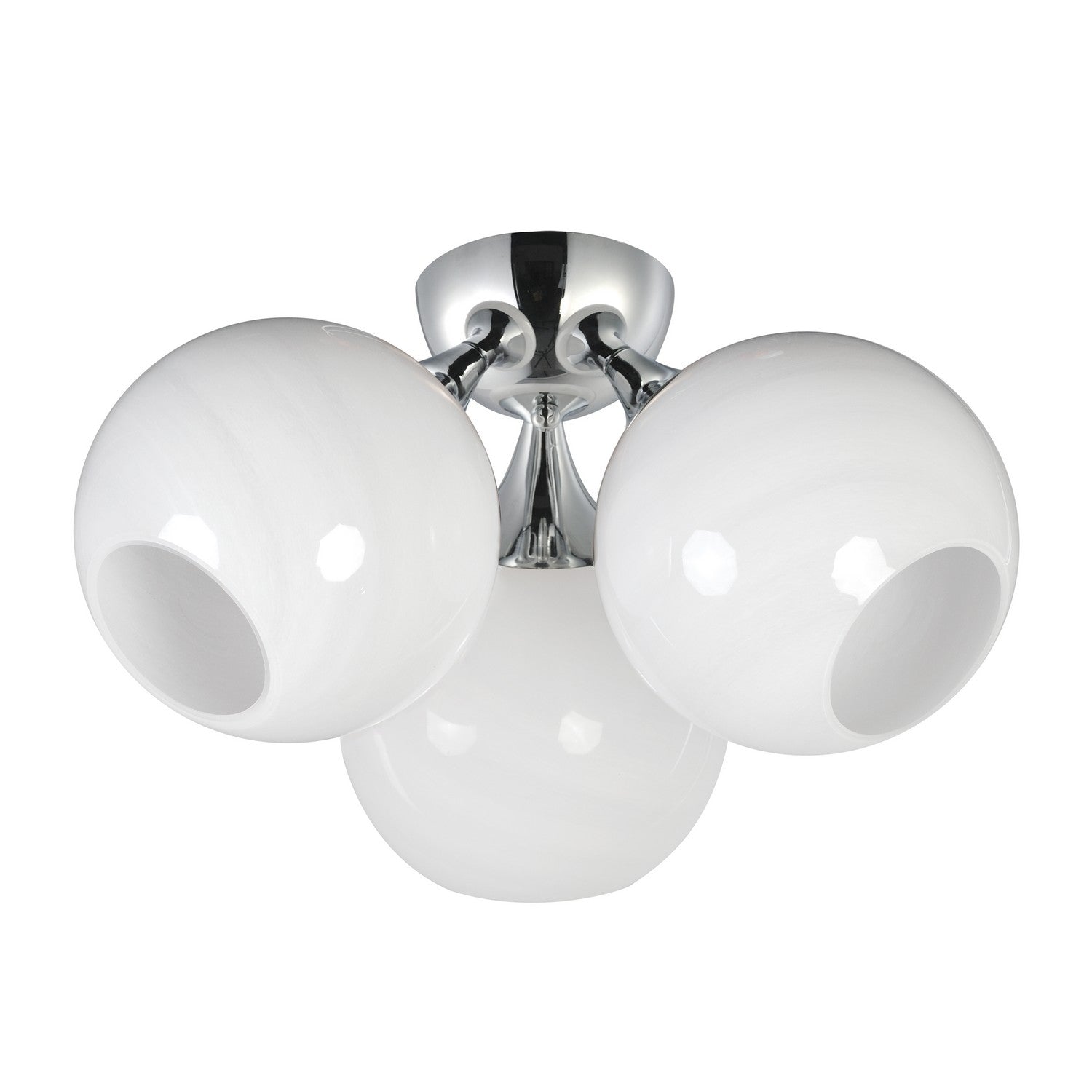 Maxim - 21225MRPC - Three Light Semi Flush Mount - Neve - Polished Chrome