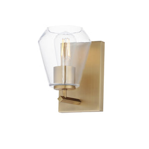 Maxim - 21331CLNAB - One Light Wall Sconce - Geode - Natural Aged Brass