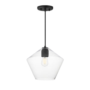 Maxim - 21337CLBK - One Light Pendant - Geode - Black