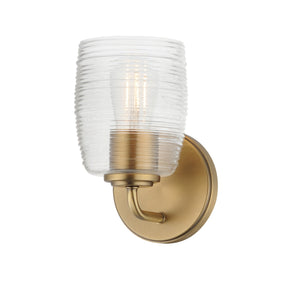 Maxim - 21411CRNAB - One Light Wall Sconce - Honey - Natural Aged Brass