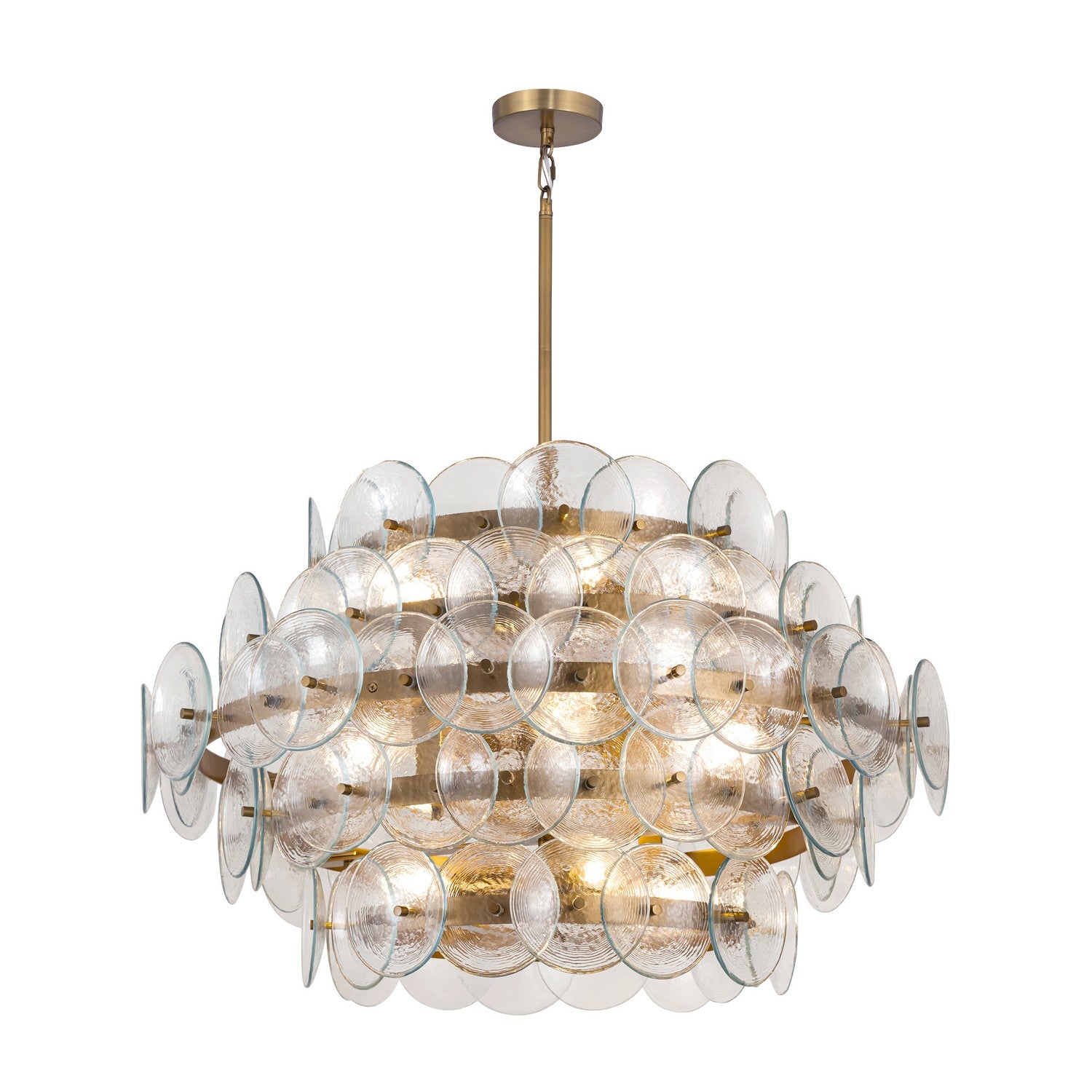 Maxim - 21825TCWBR - 12 Light Chandelier - Loren - Weathered Brass