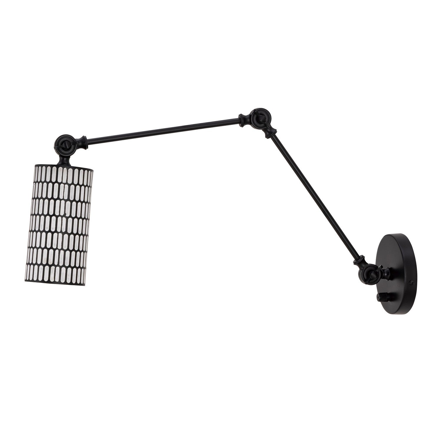 Maxim - 29120BKWT - One Light Wall Sconce - Shaka - Black / White