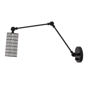 Maxim - 29120BKWT - One Light Wall Sconce - Shaka - Black / White