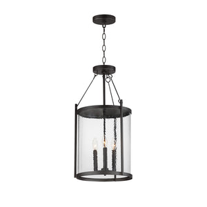 Maxim - 30069HMBK - Three Light Pendant - Belfry - Black