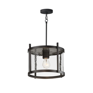 Maxim - 30061HMBK - One Light Semi Flush - Pendant - Belfry - Black