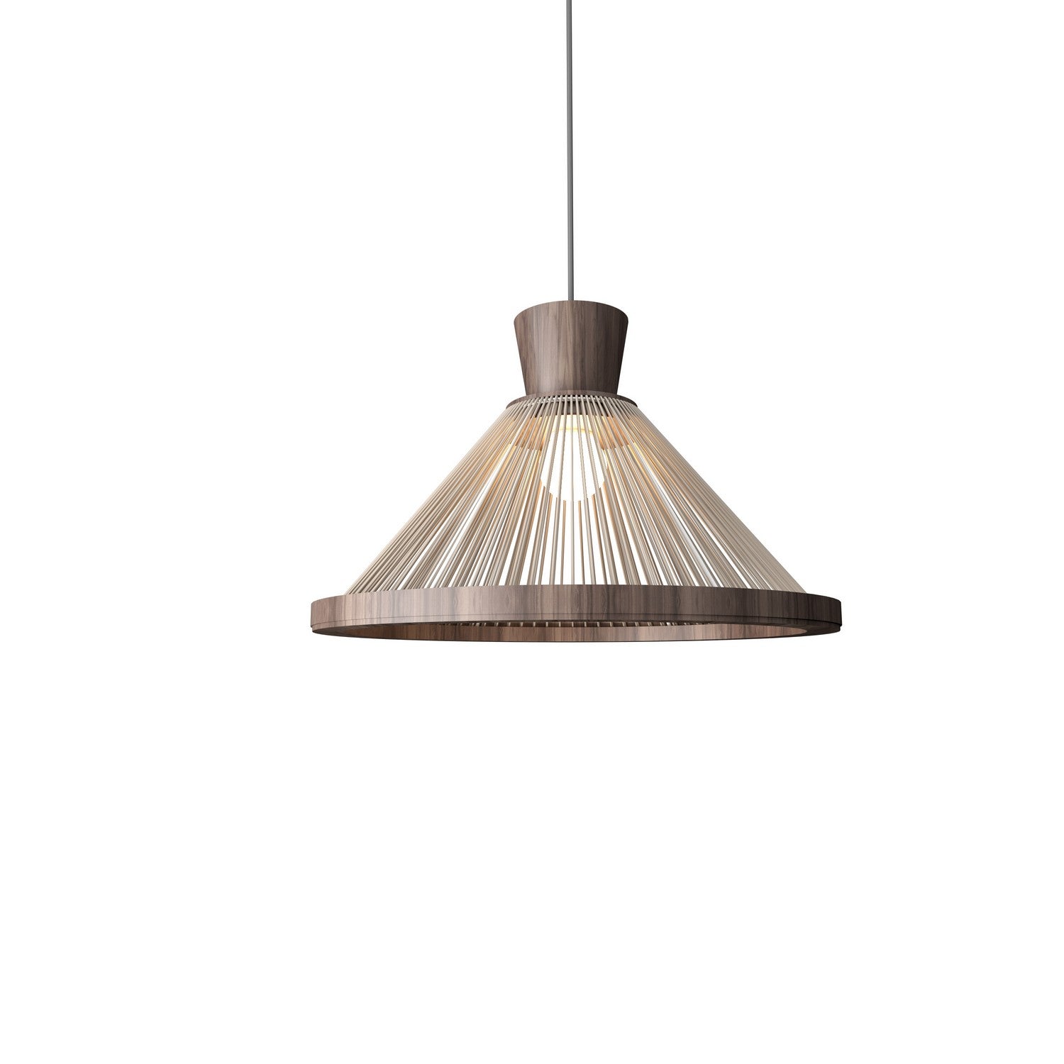 Accord Lighting - 1531.18 - One Light Pendant - Corda - American Walnut