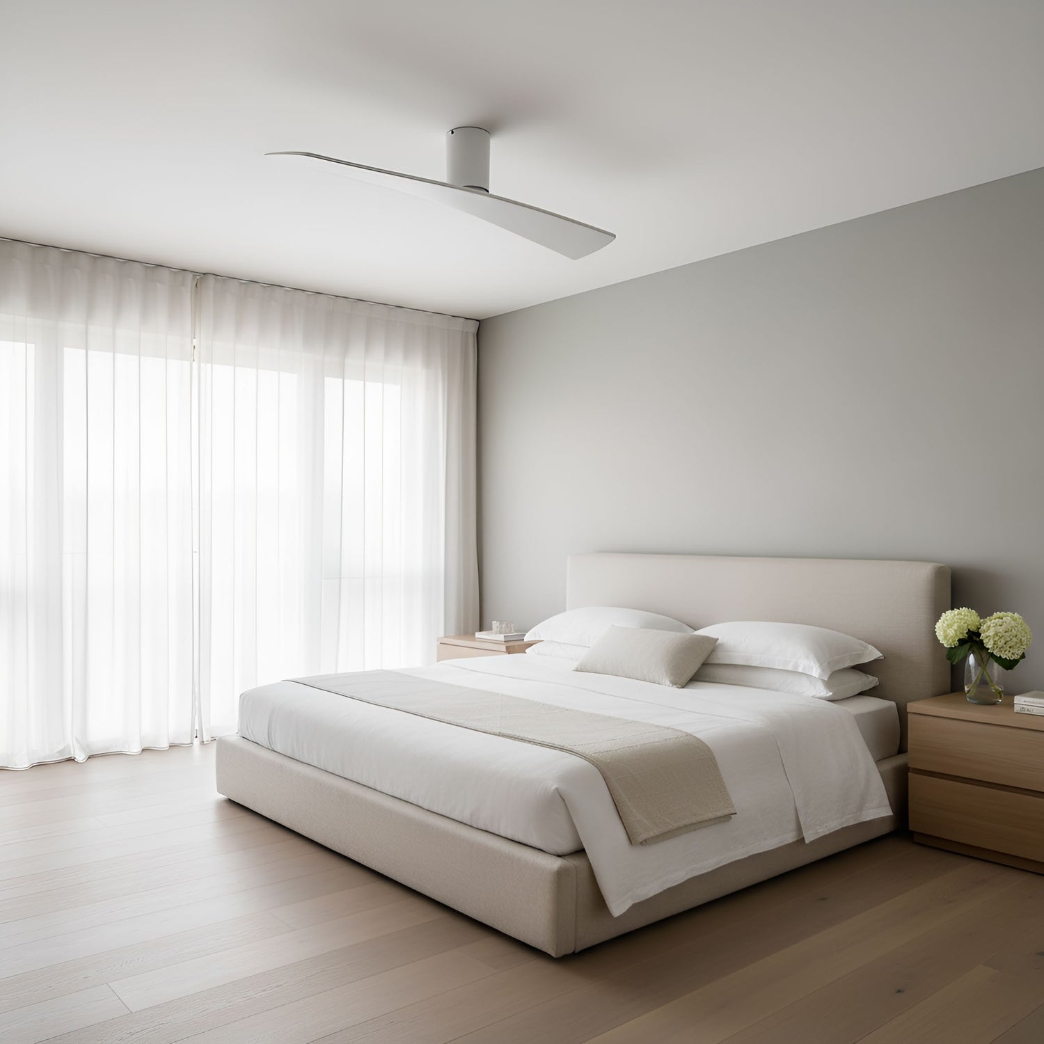 Visual Comfort Fan - 2PLSMH52RZW - 52" Ceiling Fan - Plank Smart 52 Hugger - Matte White