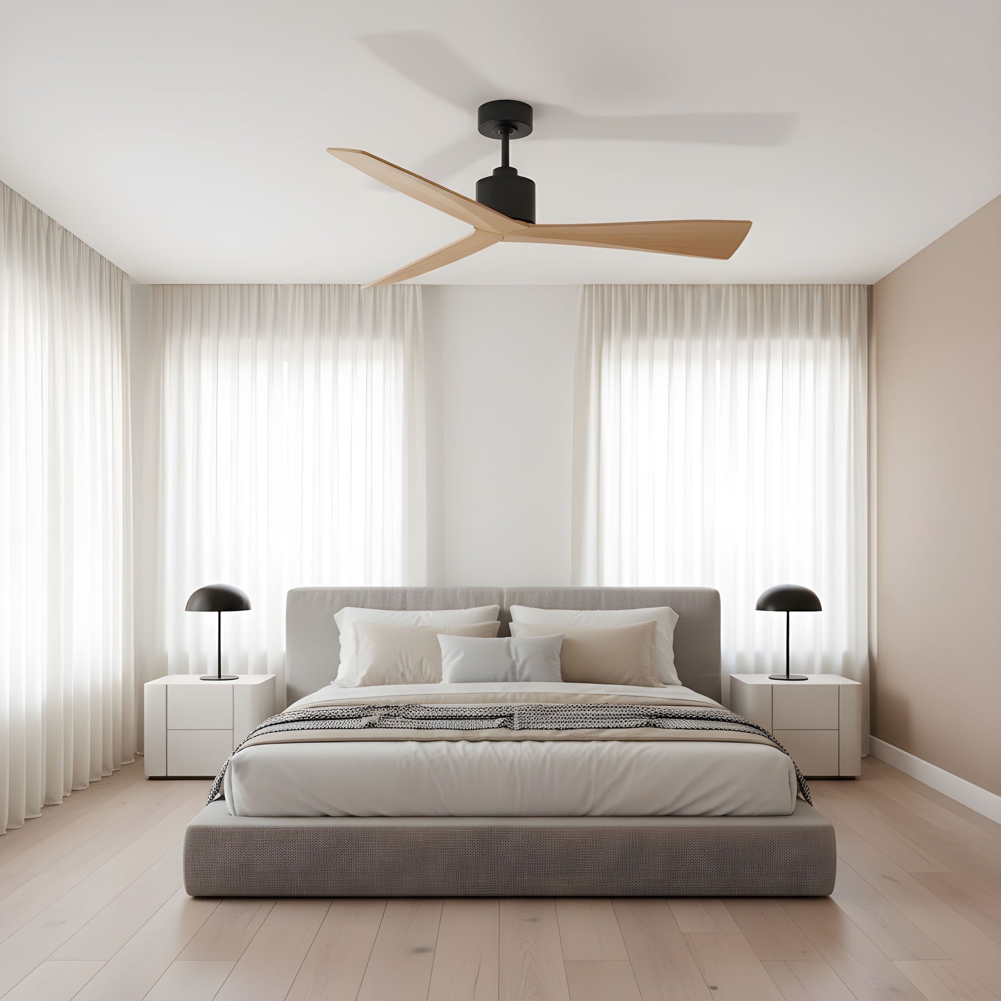 Visual Comfort Fan - 3ADR52MBK - 52" Ceiling Fan - Adler 52 - Midnight Black