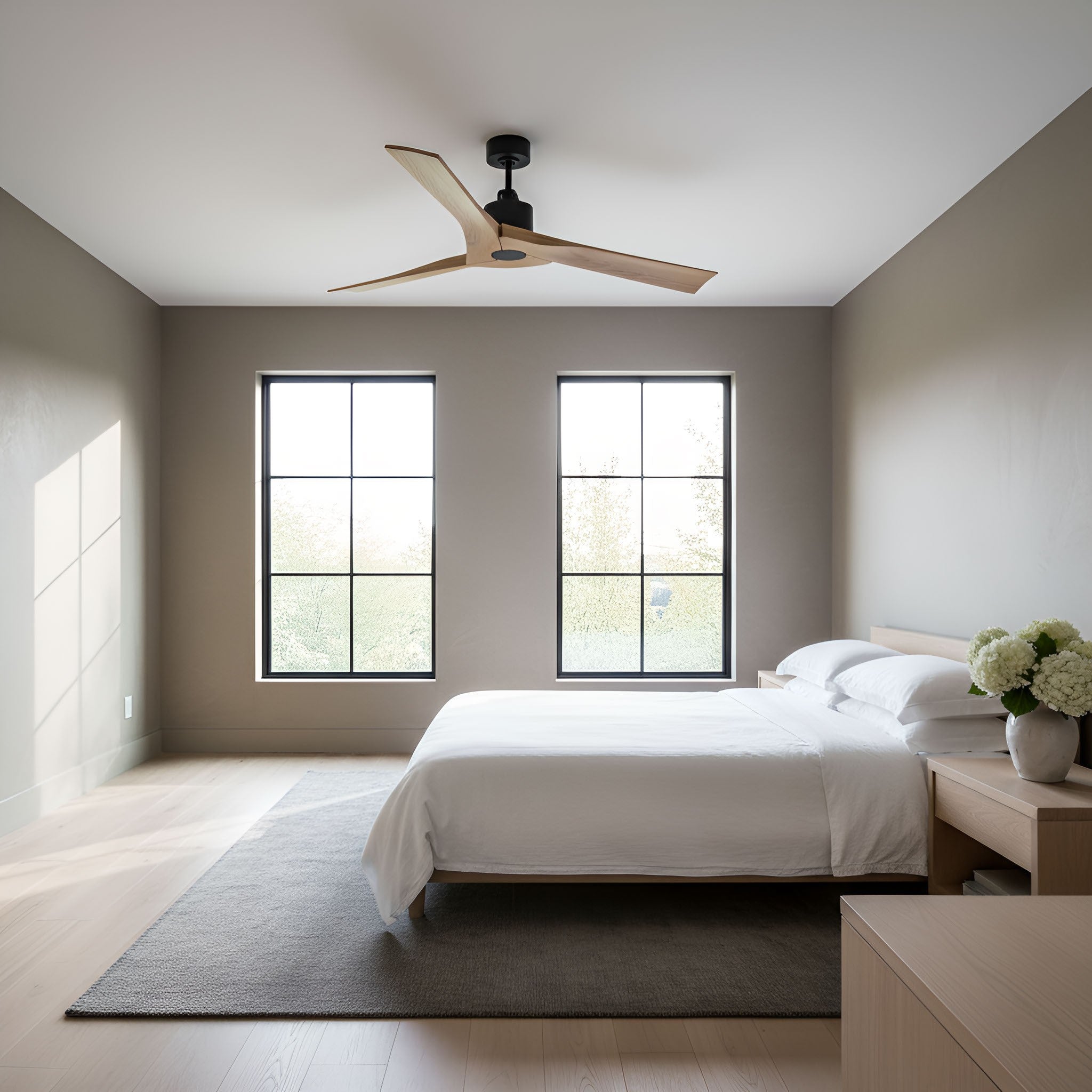 Visual Comfort Fan - 3ALMSM52MBKNH - 52" Ceiling Fan - Alma Smart 52 - Midnight Black