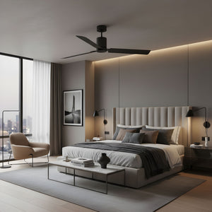 Visual Comfort Fan - 3CCSM62MBKD - 62" Ceiling Fan - Cleancut Smart 62 LED - Midnight Black
