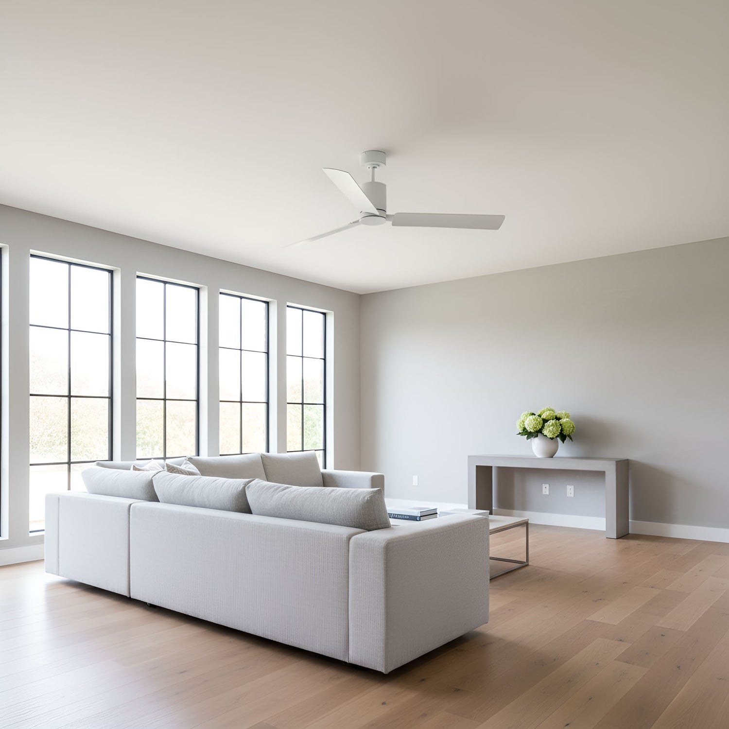 Visual Comfort Fan - 3CCSM62RZWD - 62" Ceiling Fan - Cleancut Smart 62 LED - Matte White