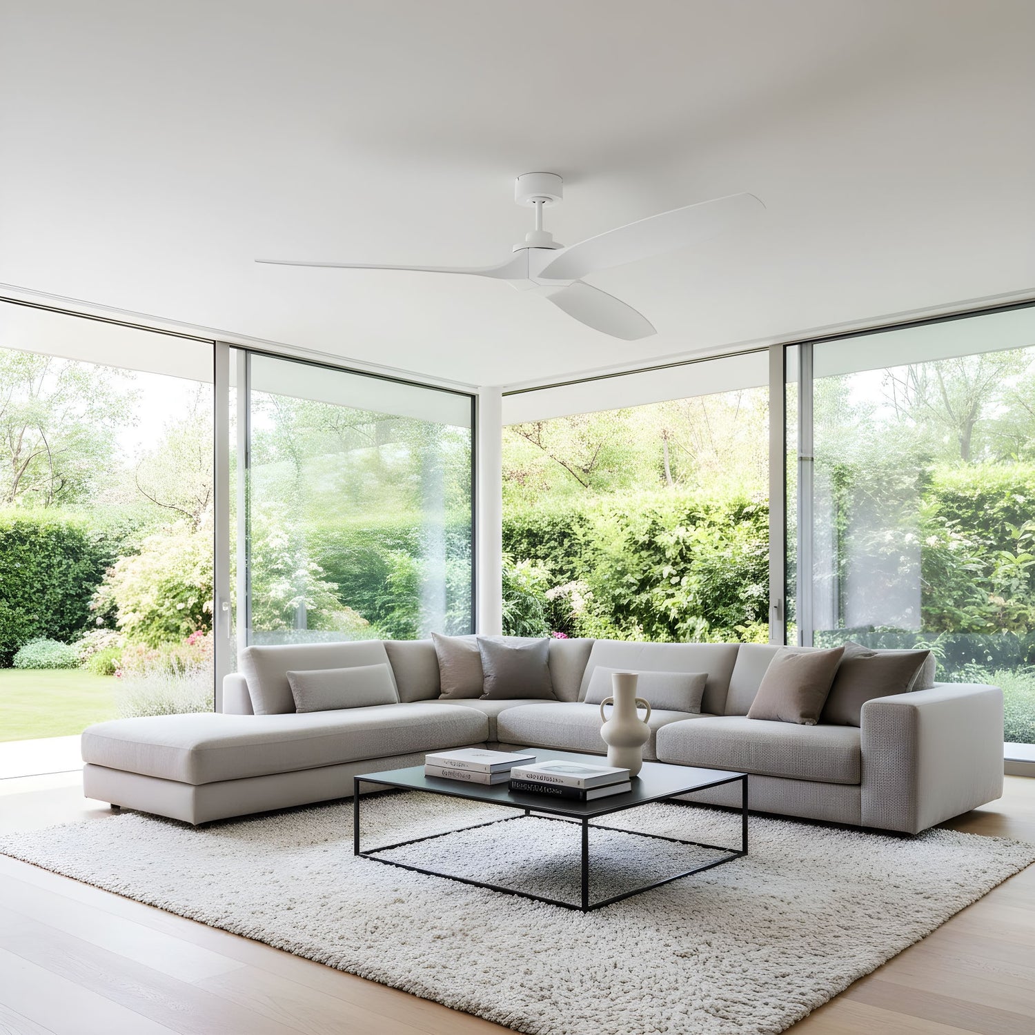 Visual Comfort Fan - 3CLNSM70RZW - 70" Ceiling Fan - Collins Smart 70 - Matte White