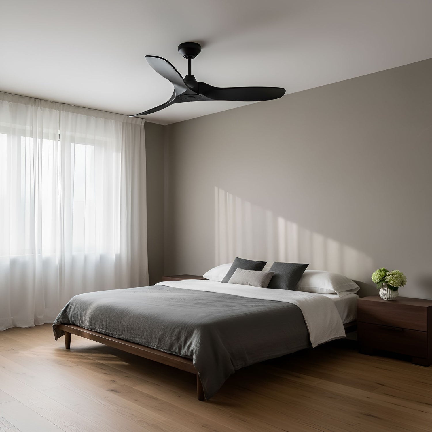 Visual Comfort Fan - 3MAVSM44MBKMBK - 44" Ceiling Fan - Maverick Smart 44 - Midnight Black