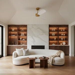 Visual Comfort Fan - 3PDSM60BBS - 60" Ceiling Fan - Paddle Smart 60 - Burnished Brass