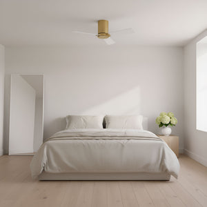 Visual Comfort Fan - 3RZHR32BBS - 32" Ceiling Fan - Rozzen 32 Hugger - Burnished Brass
