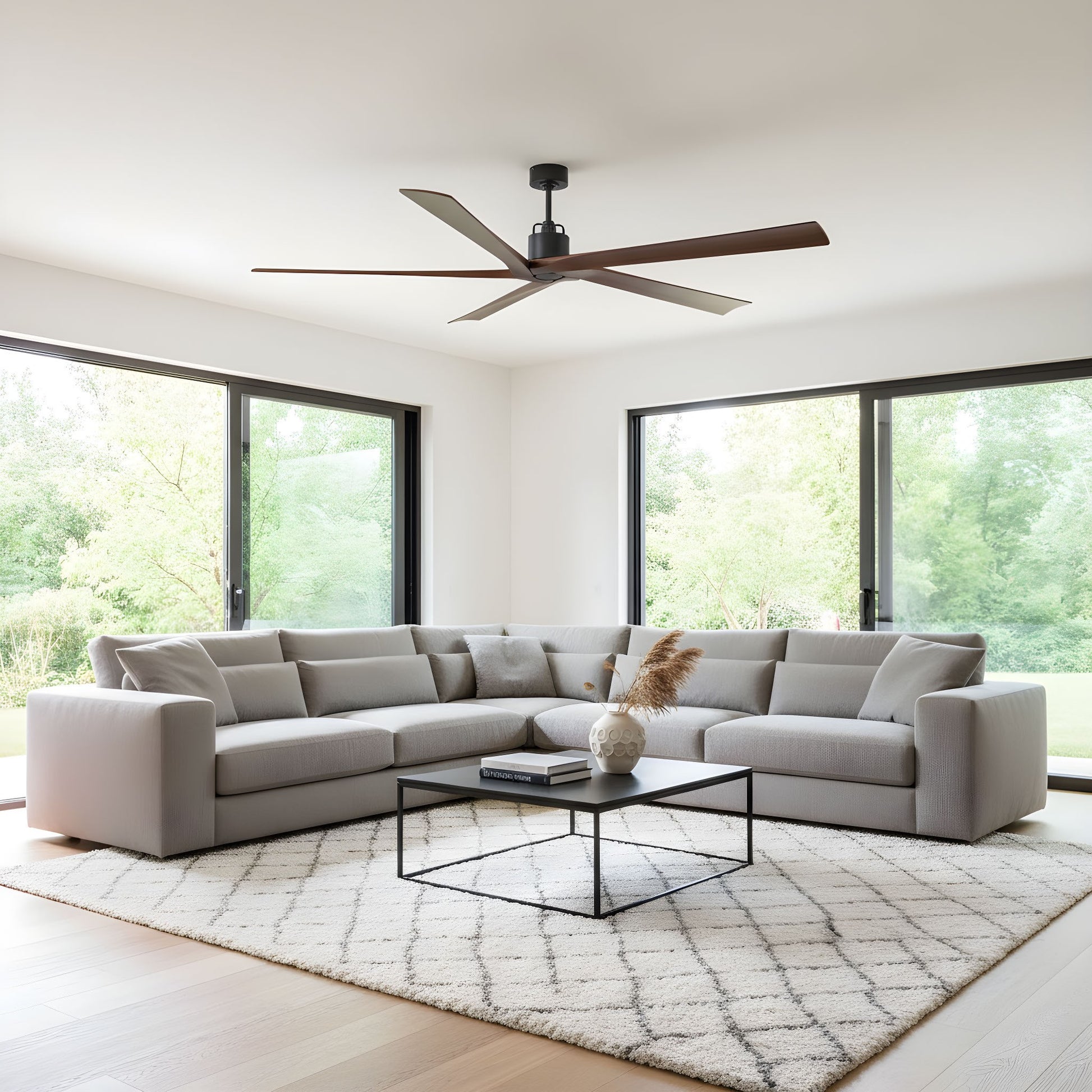 Visual Comfort Fan - 5ASPR84AGP - 84" Ceiling Fan - Aspen 84 - Aged Pewter