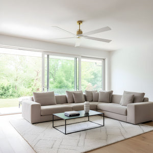 Visual Comfort Fan - 5ASPR84BBS - 84" Ceiling Fan - Aspen 84 - Burnished Brass