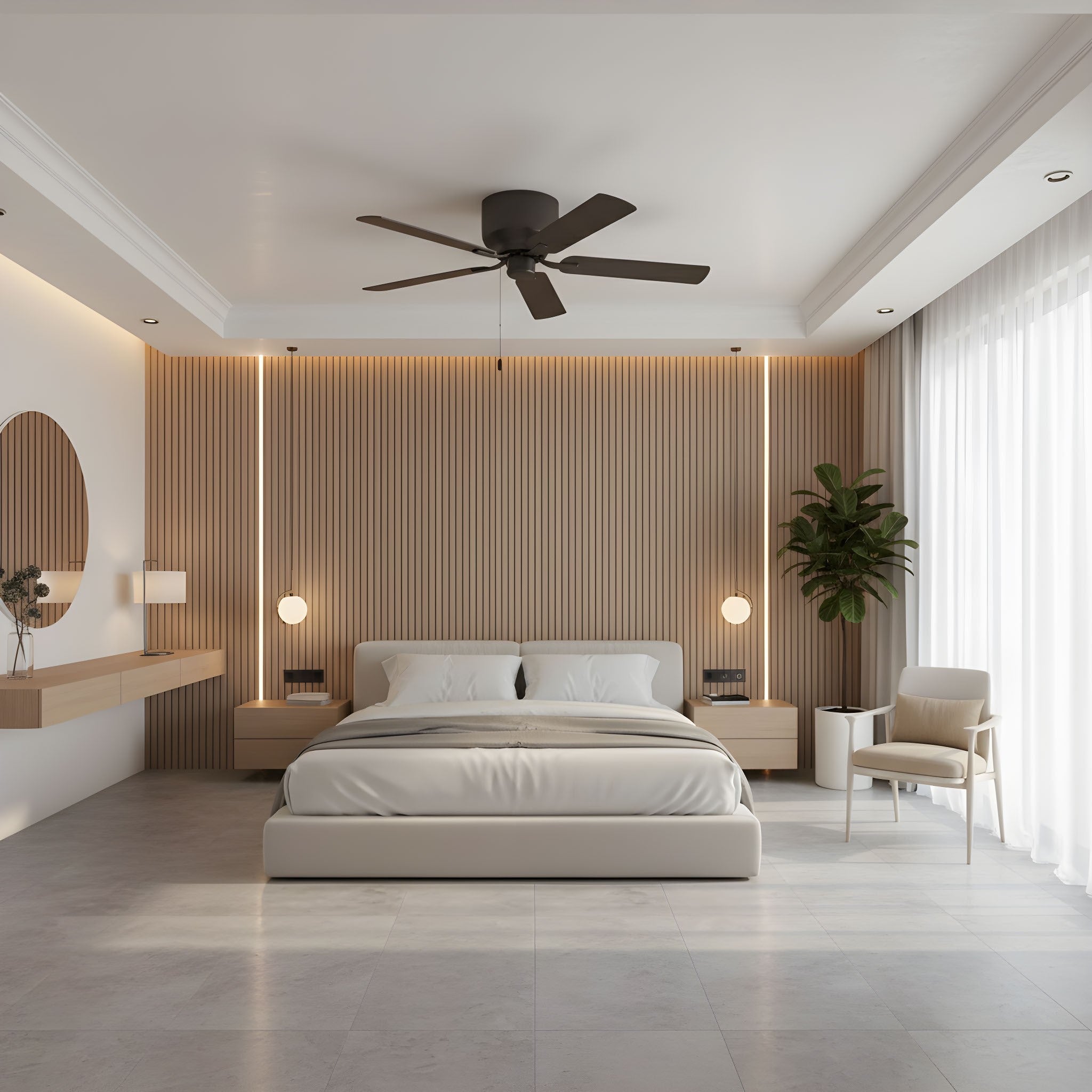 Generation Lighting - 5LDH52BZ - 52"Ceiling Fan - Linden 52 Hugger - Bronze