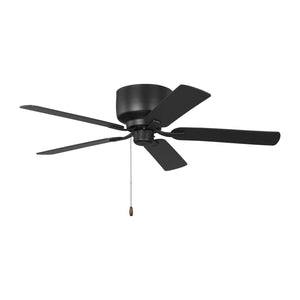 Generation Lighting - 5LDH52MBK - 52"Ceiling Fan - Linden 52 Hugger - Midnight Black
