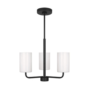 Generation Lighting - GLC1003EN3/MBK - One Light Chandelier - Rhett - Midnight Black