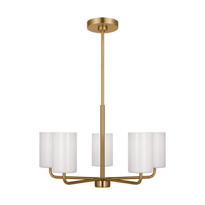 Generation Lighting - GLC1015EN3/SB - Five Light Chandelier - Rhett - Satin Bronze