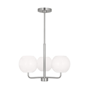 Generation Lighting - GLC1043EN3/BS - Three Light Chandelier - Rory - Brushed Steel