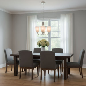 Generation Lighting - GLC1123BS - Three Light Chandelier - Miles - Brushed Nickel