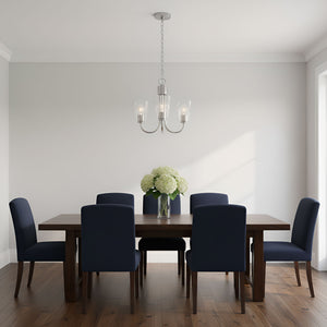 Generation Lighting - GLC1153BS - Three Light Chandelier - Miles - Brushed Nickel