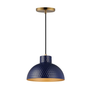 Maxim - 35142GNNAB - One Light Pendant - Rockport - Green / Natural Aged Brass