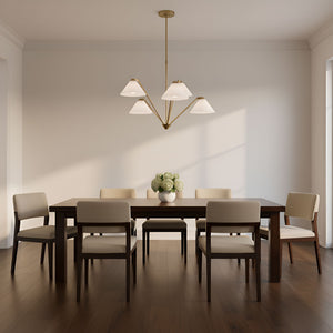 Generation Lighting - GLC1255SB - Chandelier - Werley - Satin Brass