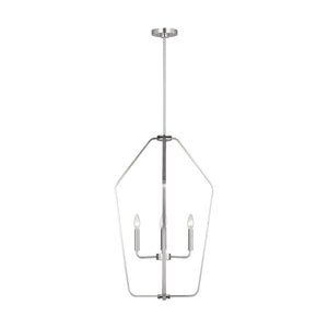 Generation Lighting - GLC1274BS - Four Light Chandelier - Kennan - Brushed Nickel