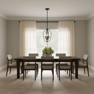 Generation Lighting - GLC1283MBK - Three Light Chandelier - Kennan - Midnight Black