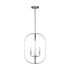 Generation Lighting - GLC1304BS - Four Light Chandelier - Loretto - Brushed Nickel