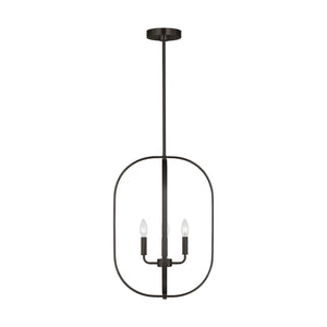 Generation Lighting - GLC1304MBK - Four Light Chandelier - Loretto - Midnight Black