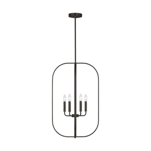 Generation Lighting - GLC1316MBK - Six Light Chandelier - Loretto - Midnight Black